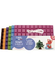 Lot de 6 plaques de cire à modeler, teintes fun