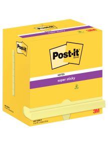 Lot de 12 blocs de 90 feuilles Super Sticky post-it, 76 x 127 mm, coloris jaune