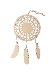 Lot de 10 attrape-rêves en bois