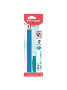 Blister de 2 crayons embout relax