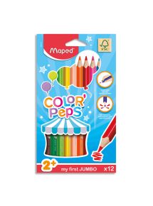 Crayon de couleur Maxi Color'peps, boîte de 12 