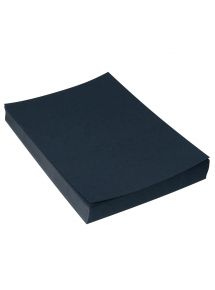 Plat de couverture grain cuir, format 21x29,7cm, noir, boîte de 100