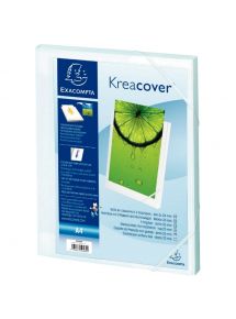 Boite de classement personnalisable en polypropylène KREACOVER dos 2,5 cm, blanc