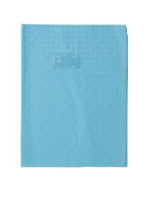 Protège-cahier 24x32cm, plastique très épais, bleu clair