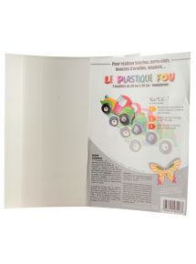 Plastique fou coloris assortis format 21x29,7cm, pochette de 30 feuilles