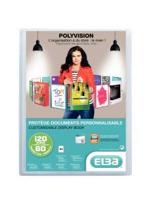 Protège-documents personnalisable POLYVISION 120 vues, incolore