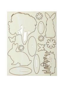 Décor à monter Pâques en bois
