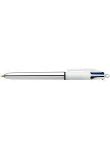 Stylo bille poine moyenne rétractable Bic version Shine 4 couleurs