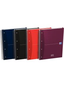 Cahier à reliure intégrale EUROPEAN BOOK 21x29,7cm+, petits carreaux, 240 pages perforées