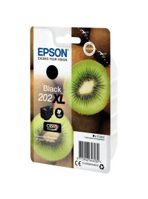 Epson KIWI / 202XL cartouche jet d'encre noire haute capacité authentique (T02G140)