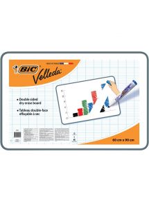 Tableau blanc double face Velleda, 60x90cm