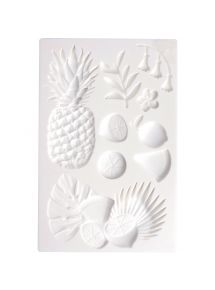 Lot de 2 moules silicone tropical et Floral 20 x 13 cm