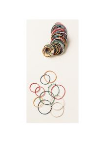 Sachet de 20g de bracelets en caoutchouc assortis