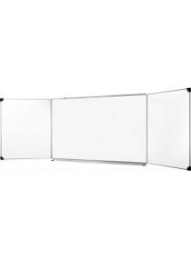 Tableau tryptique émaillé 120x400cm, blanc