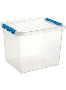 Boite de rangement QLINE 52L transparente