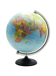 Globe géographique non lumineux, diamètre 30 cm