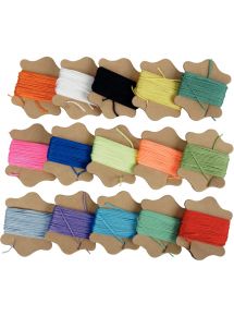 Lot de 15 cartes de fils Shamballa