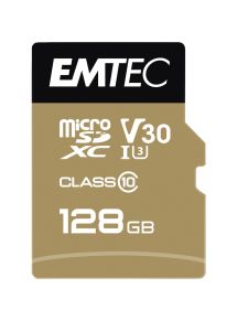Carte mémoire micro SD Emtec UHS I U3 V30 Speedin Pro XC 128 GO