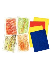Sachet de 4 plaques à embosser, les textures