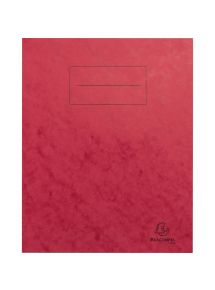 Lot de 10 protège-cahiers grands rabats en carte lustrée, pour format 17x22 cm, rouge
