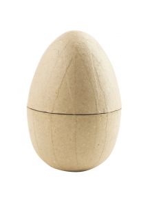 Lot de 5 boites œufs de Pâques en carton brun
