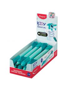 Boite de 12 stylos apprentissage requin + 6 recharges offertes