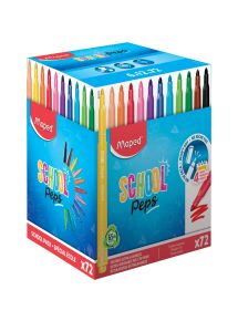 Feutre de coloriage Color'Peps pointe moyenne, schoolpack de 72