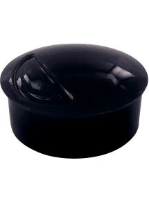 Blister de 6 punaises magnétiques, diamètre 22 mm.  Noir