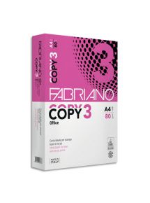 Papier Fabriano Copy 3 A4 80g, blanc, ramette de 500 feuilles