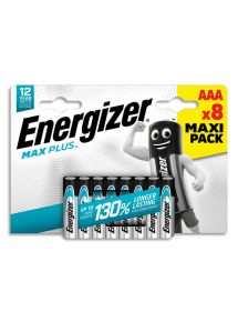 Pile Energizer Max Plus AAA, blister de 8 piles