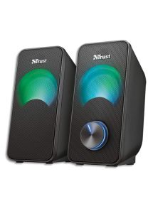 Enceinte PC 2.0 Compacte, 12W, Haut Parleur pour PC, noir