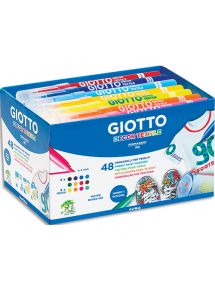 Feutre pour tissu Giotto, boîte de 48, coloris assortis