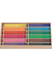 Crayon de couleur triangulaire Groove slim, schoolpack de 144