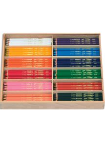 Crayons de couleur Ferby, couleurs métalliques, schoolpack de 144