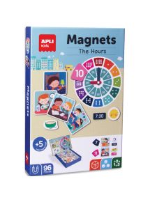 Boîte de 96 magnets pour apprendre les heures