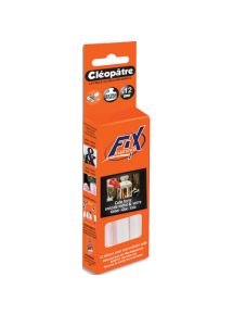 Bâton de colle cleostick extra-forte verre et metal pour mini pistolet Cléo'GUN FIX, boîe de 12