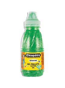 Gel pailleté Cléopâtre, flacon de 250ml, vert