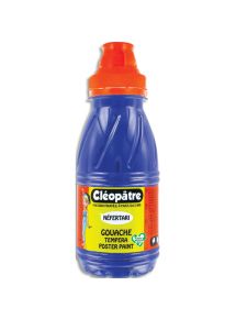 Gouache en pot avec pinceau intégré, flacon de 250ml, bleu