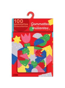 Gommette pour les petites mains, boîte de 1000 gommettes brillantes assorties