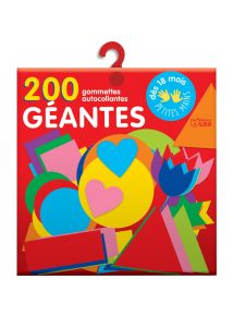 Gommette pour les petites mains, boîte de 200 gommettes géantes assorties