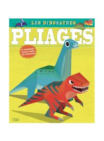 Création en pliage de dinosaures, bloc de 16 pages avec 7 formes