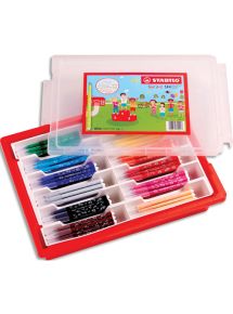 Feutre de coloriage Trio A-Z pointe moyenne, schoolpack de 144