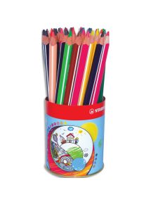 Crayon de couleur Trio, gros module, pot de 38