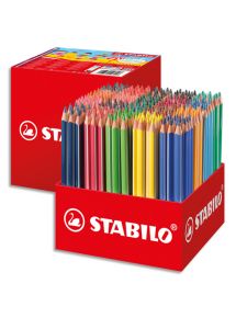 Crayon de couleur Trio, gros module, schoolpack de 300