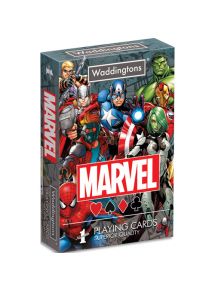 Jeu de 54 cartes personnalisées aux couleurs des héros Marvel