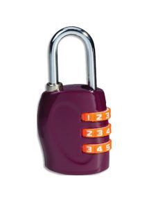 Cadenas de couleur à combinaison 3 chiffres coloris violet