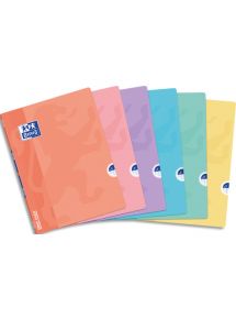 Cahier polypro OpenFlex 24x32cm, 96p, grands carreaux, coloris assortis pastel