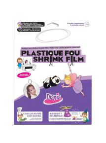 Plastique dingue Diam's blanc imprimable recto verso format A4, pochette de 5