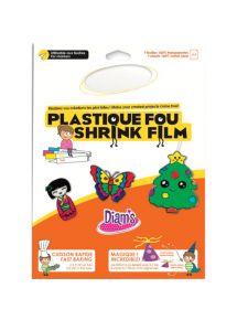 Plastique dingue Diam's cristal lisse, format A4 , pochette de 7