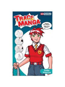 Trace Manga pour apprendre à tracer facilement des personnages Manga ''Ecolier''
